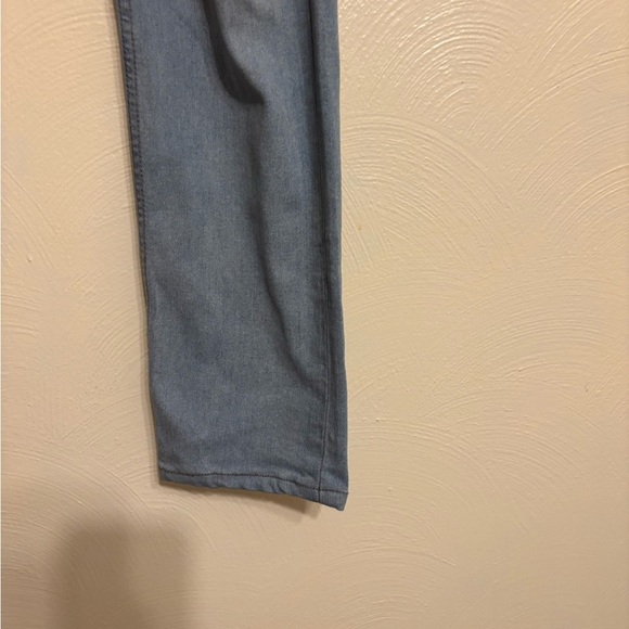 PAIGE Straight Leg Jeans in Soft Blue - Picture 8 of 9